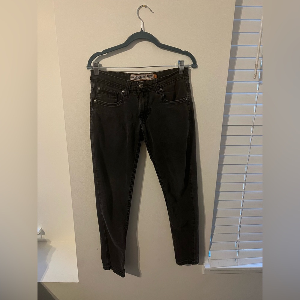 Black Skinny Jeans with Smooth Texture